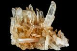 Tangerine Quartz Crystal Cluster - Madagascar #112834-4